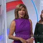 Hoda’s purple sleeveless jumpsuit on Today