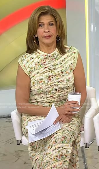 Hoda's knit midi dress on Today