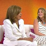 Hoda’s pink beige wedge Sandals on Today