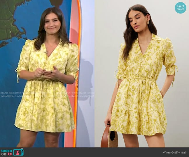 WornOnTV: Angie Lassman’s yellow floral mini dress on Today | Clothes ...