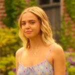 Imogen’s blue floral slip dress on Pretty Little Liars Original Sin