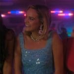 Imogen’s light blue sequin crop top and skirt set on Pretty Little Liars Summer School