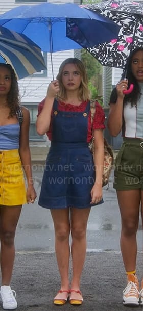 Imogen's denim pinafore dress on Pretty Little Liars Original Sin