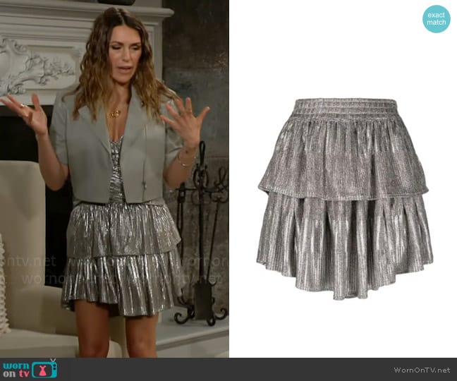 IRO Imama Skirt worn by Chloe Mitchell (Elizabeth Hendrickson) on The Young and the Restless