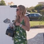 Jackie's leaf print maxi dress on The Real Housewives of New Jersey
