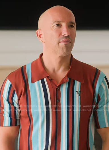 Jason's striped polo on Selling the OC