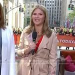 Jenna’s beige embroidered trench coat on Today