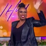 Jennifer’s black double breasted blazer on The Jennifer Hudson Show