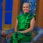 Jennifer’s green tie dye dress on Good Morning America