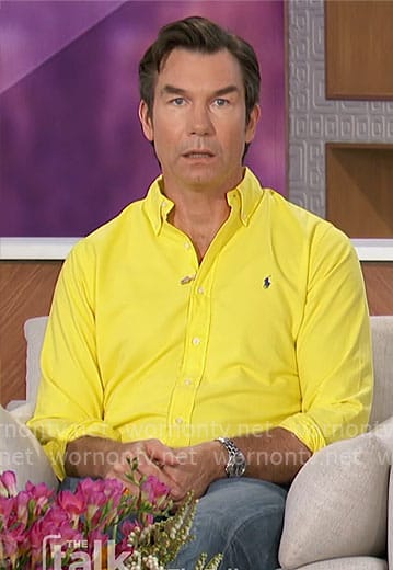 Jerry's yellow button down shirt on The Talk