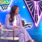 Jess Smith's lilac Nike sneakers on Good Morning America