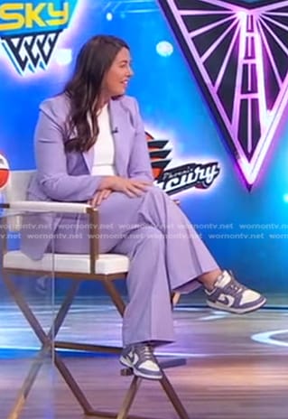 Jess Smith’s lilac Nike sneakers on Good Morning America