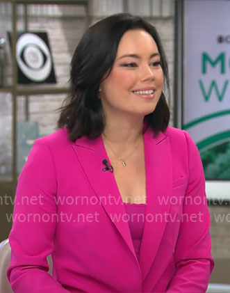 Jo Ling Kent's pink suit on CBS Mornings
