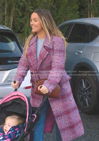 Jo's pink plaid coat on Greys Anatomy