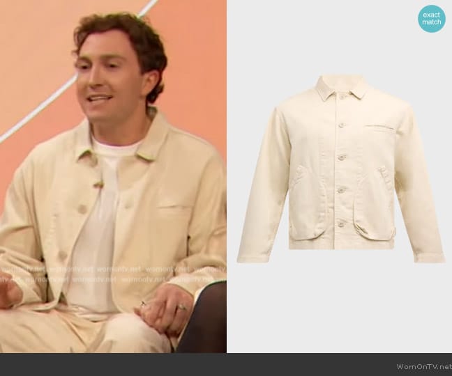 John Elliott Cotton Chore Jacket worn by Daryl Sabara on The Drew Barrymore Show