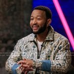 John Legend’s floral quilted jacket on The Voice