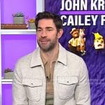 John Krasinski’s grey check jacket on Today