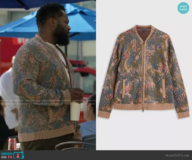 John Varvatos Canelas Bomber worn by Amir (Malcolm-Jamal Warner) on 9-1-1