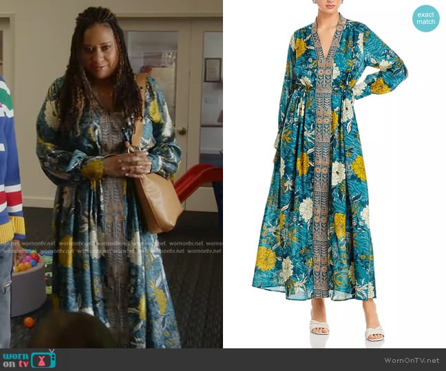 Johnny Was Cadeki Nala Dress worn by Karen Wilson (Tracie Thoms) on 9-1-1