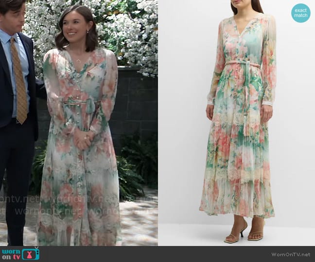 Johnny Was Ruksana Dress worn by Willow Tait (Katelyn MacMullen) on General Hospital