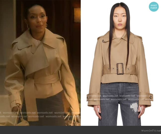 Zoey’s cropped trench jacket on Grown-ish