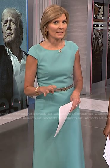 Kate’s blue belted dress on NBC News Daily