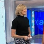 Kate Snow's geometric print skirt on NBC News Now
