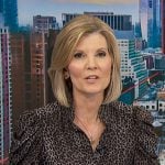 Kate’s leopard puff sleeve blouse on NBC News Daily