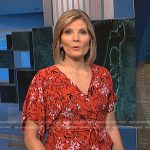 Kate’s red floral wrap top on NBC News Daily