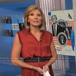 Kate’s red ruffle neck dress on NBC News Daily