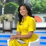 Kathy Park’s yellow short sleeve shirtdress on Today