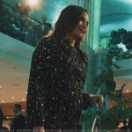 Kaya’s black jewel embellished dress on Elsbeth