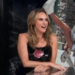 Keltie’s black floral sequin mini dress on E! News