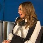 Keltie’s white lace blouse on E! News