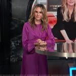 Keltie’s purple twist front dress on E! News