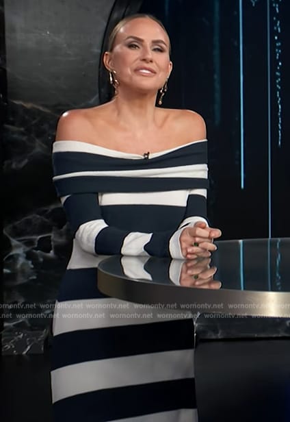 Keltie’s striped dress on E! News