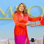 Kim Fields' red ombre maxi dress on Tamron Hall Show