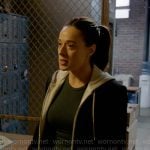 Kim’s hoodie blazer on Chicago PD