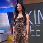 Kimora Lee Simmons's leopard dress on Good Morning America