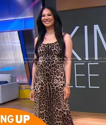 Kimora Lee Simmons's leopard dress on Good Morning America