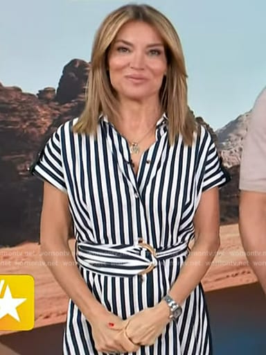 Kit’s striped dress on Access Hollywood