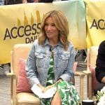 Kit’s leaf print dress on Access Hollywood