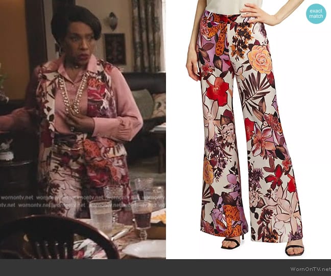 Kobi Halperin Eloise Wide Leg Pants worn by Barbara Howard (Sheryl Lee Ralph) on Abbott Elementary