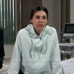 Kristina’s mint green hoodie on General Hospital