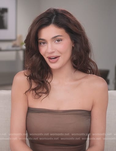 Kylie's confessional tube top on The Kardashians