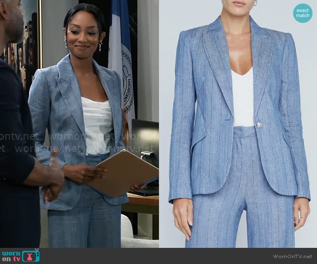 WornOnTV Jordan s Blue Suit On General Hospital Tanisha Mariko wornontv-jordan-s-blue-suit-on-general-hospital-tanisha-mariko