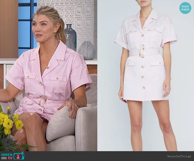 L'Agence Everest Dress in Lilac Snow worn by Amanda Kloots on The Talk