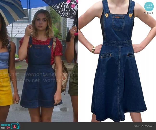 Landlubber Vintage Denim Dress worn by Imogen Adams (Bailee Madison) on Pretty Little Liars Original Sin