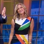 Lara’s colorblock mini dress on Good Morning America