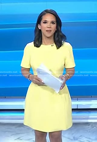 Laura’s yellow mini dress on Today